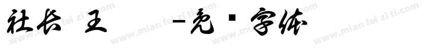 社長 王薇綺字体转换